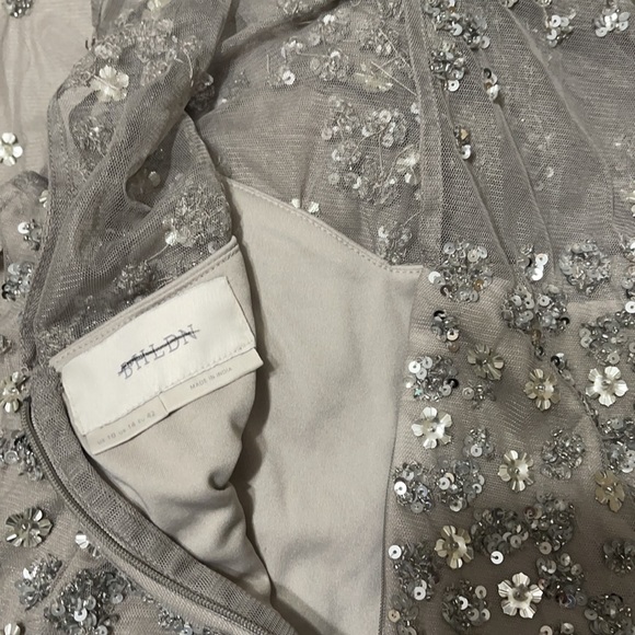 Anthro x BHLDN Ginny Gray Embellished Maxi Dress - Picture 6 of 8